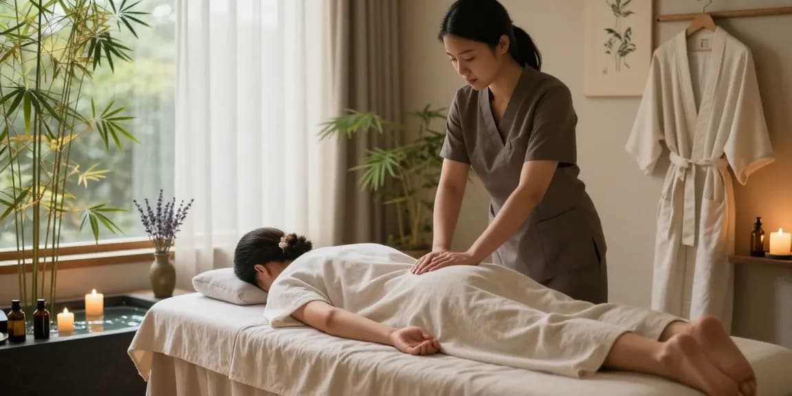 Experience a tranquil 동작구출장마사지 in a serene spa atmosphere with soothing elements.