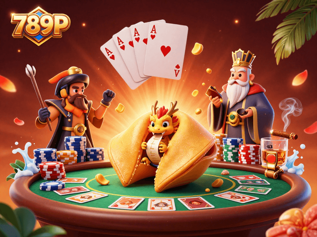 Experience winning strategy with 789P's immersive gaming adventure featuring a golden fortune cookie.