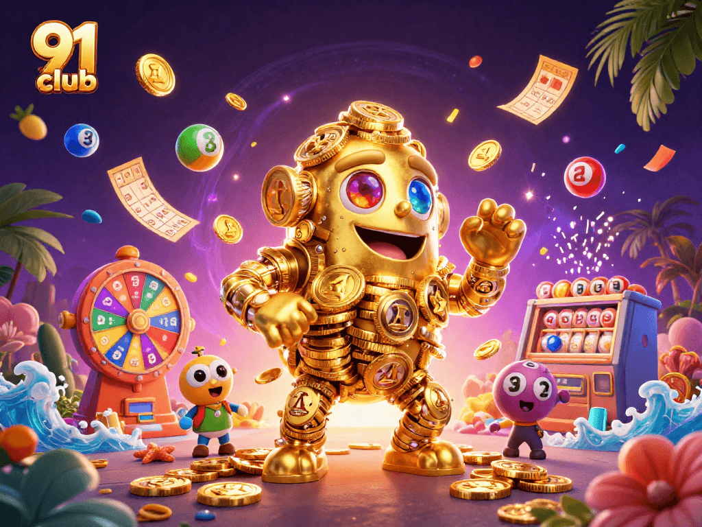Engage in thrilling winning chances with 91 Club's colorful gaming elements.