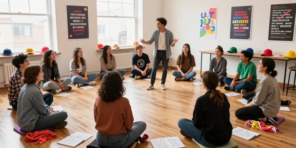 Improv for beginners workshop showcasing enthusiastic participants engaging in creative exercises