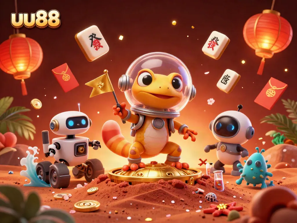 Experience thrilling gameplay at uu88 with a magical Martian adventure in a golden casino.