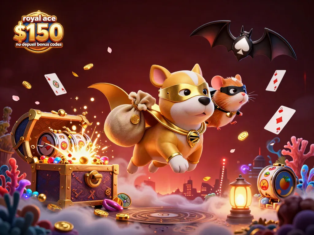 Claim rewards with the royal ace casino $150 no deposit bonus codes in an exciting slot scene.