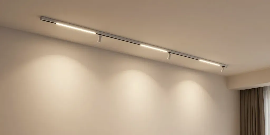 Spoturi LED pe sina magnetica aplicata, iluminat modern, furnizori de servicii de încredere.
