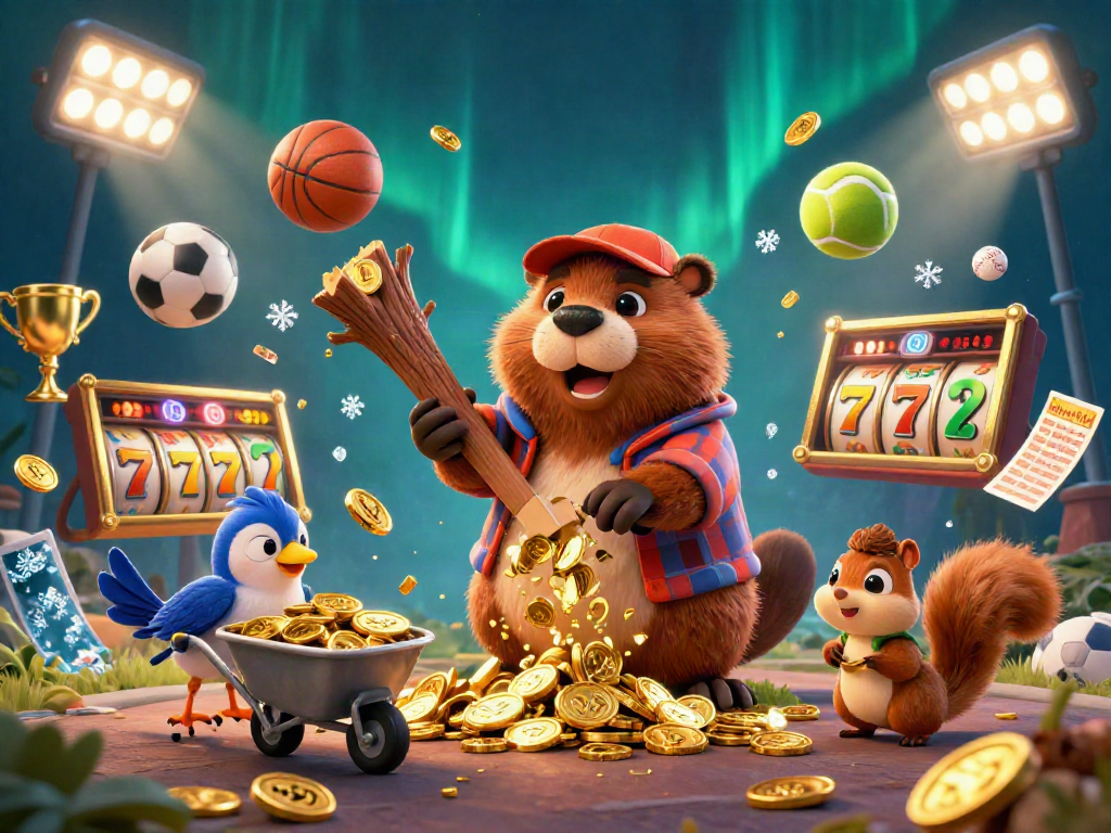 Engage with luxury111 in this vibrant 3D casino scene showcasing characters in a gold-filled adventure.