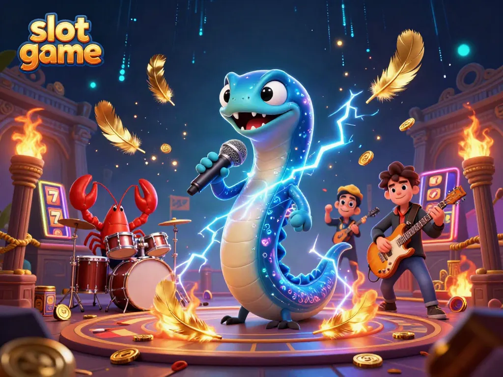 Experience thrilling slot game action with lively characters in an underwater casino.