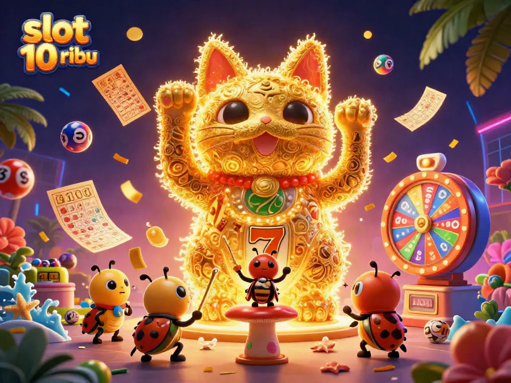 Experience thrilling gameplay with slot 10 ribu, as lucky symbols come alive in vibrant 3D art.