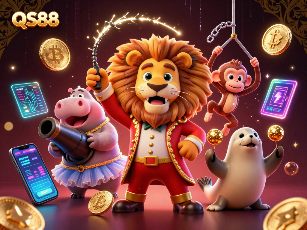 Join the colorful QS88 casino experience with 3D characters showcasing thrilling gameplay.