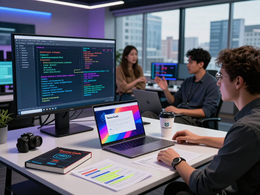 Tornardocash privacy review session at a modern workspace with cryptocurrency protocols displayed on screen, illustrating privacy in crypto transactions.
