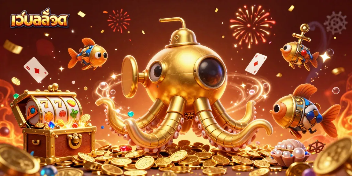 Experience เว็บสล็อต excitement with dynamic characters amid golden treasures and vivid gaming elements.
