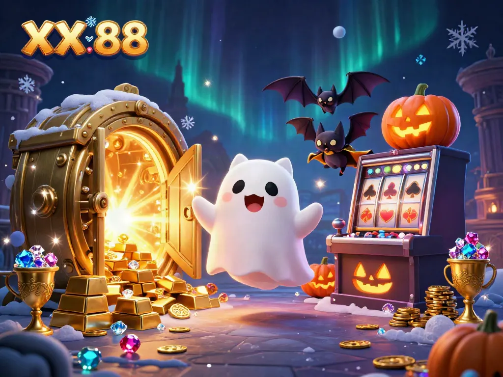 Engage with the vibrant world of XX 88 as ghostly characters explore a haunted casino filled with treasures.