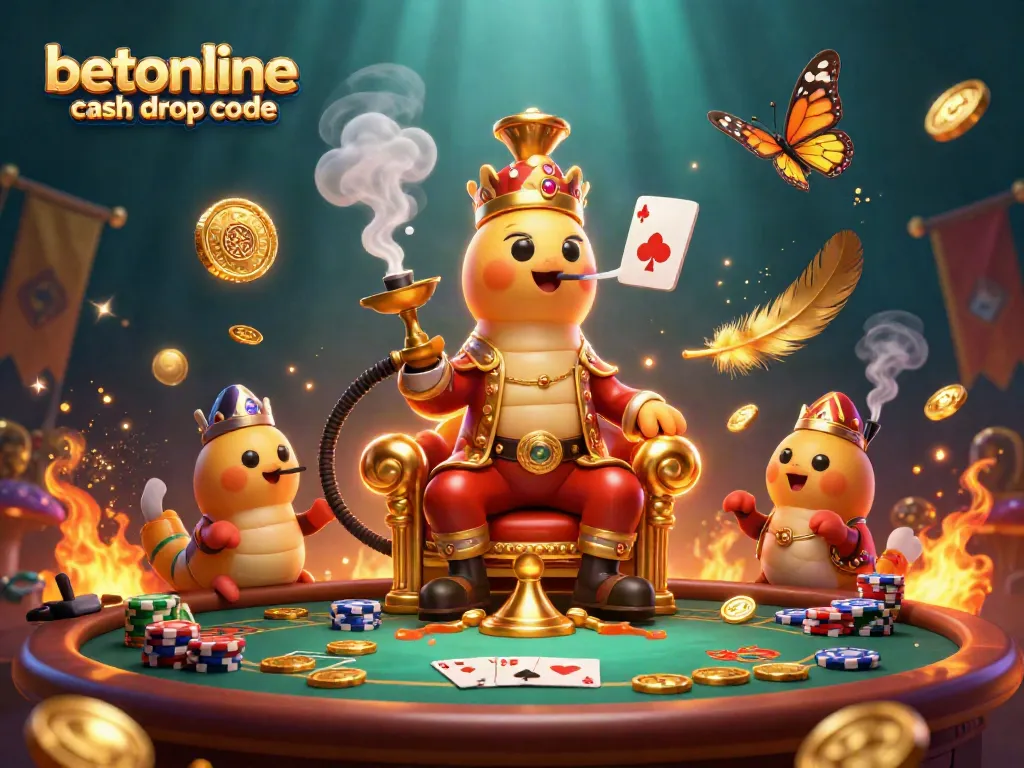 Claim your bonuses with the BetOnline cash drop code amidst a vibrant casino scene.