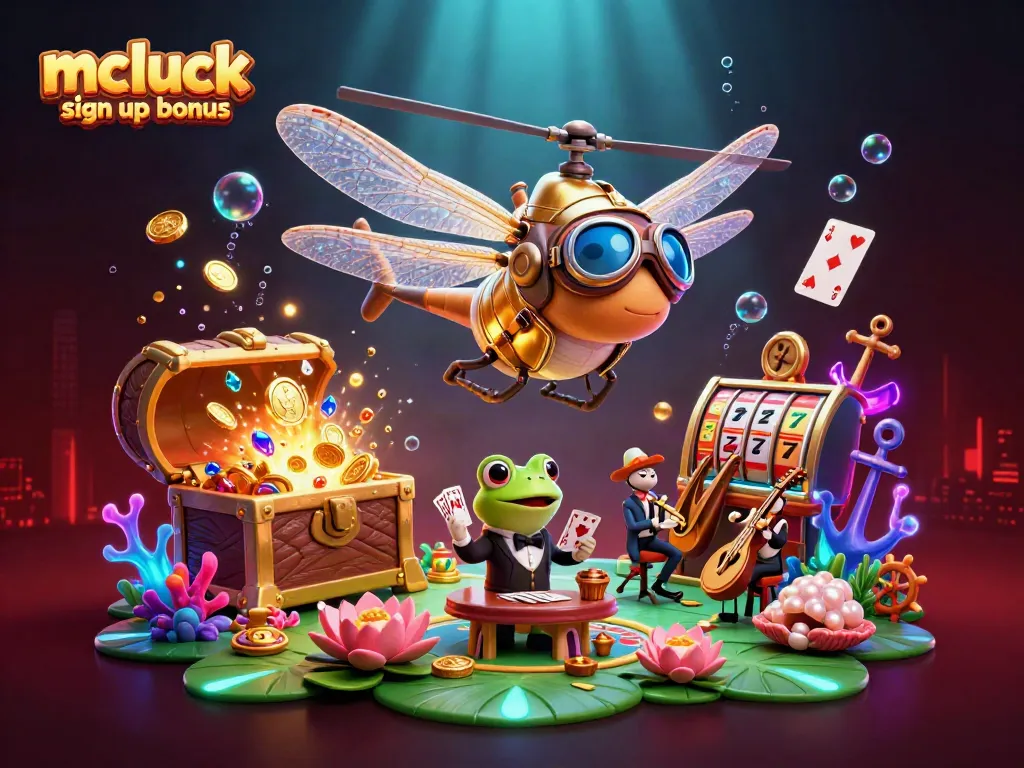 Claim your mcluck sign up bonus with exciting animated casino elements. Enjoy the fun!