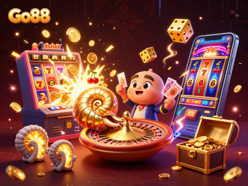 Go88 players engaging in a thrilling casino experience with exciting games and vibrant visuals