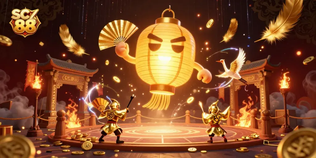 Experience sc 88's thrilling wins with vibrant casino action showcasing exciting symbols and characters.