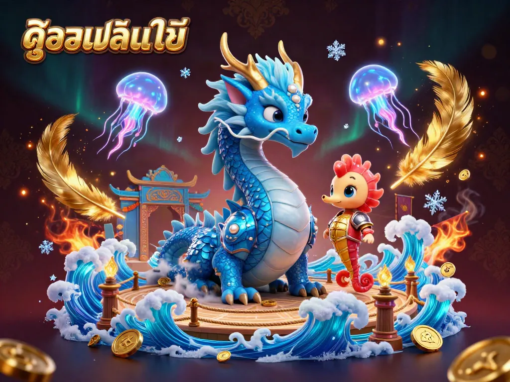 Experience ดูบอลออนไลน์ with vibrant 3D characters in an engaging gaming atmosphere packed with casino elements.