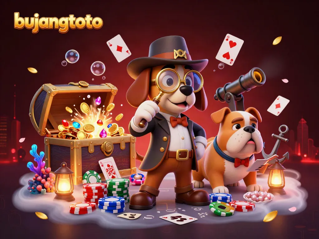 Experience thrilling gameplay at bujangtoto with a detective uncovering treasure clues!